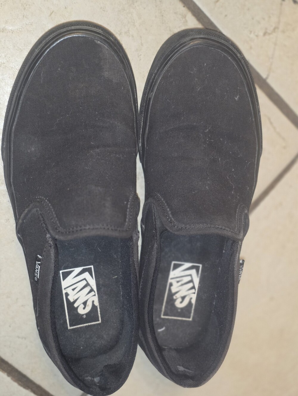 Vans Black Vintage Flat Shoes Size 8.5
